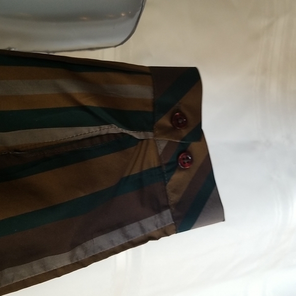 Zara Striped Wrap Blouse - Picture 6 of 8